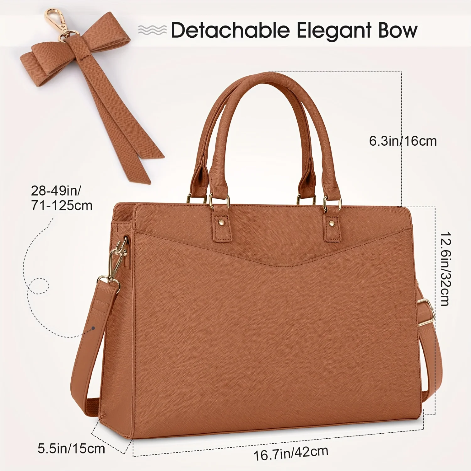 Laptop Bag for Women 15.6 Inch Leather Tote Business Office Work Waterproof Briefcase Computer Large Lightweight Ha
Laptop Bag for Women 15.6 Inch Leather Tote Business Office Work Waterproof Briefcase Computer Large Lightweight Ha