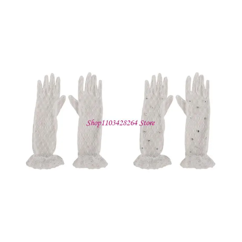 1 pair Lace Gloves for Little Kids Ages 3 to 12 Years Flower Girls Mittens for First Communion Party and Special Event
1 pair Lace Gloves for Little Kids Ages 3 to 12 Years Flower Girls Mittens for First Communion Party and Special Event
