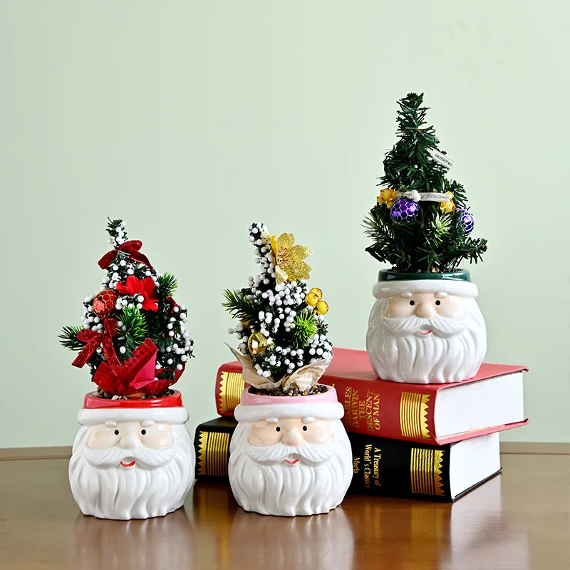 Santa Claus Ceramic Succulent Plant Pot Creative Human Head Vase Ornament Office Ceramic Potted Plant Home Decor Christmas Gift
Santa Claus Ceramic Succulent Plant Pot Creative Human Head Vase Ornament Office Ceramic Potted Plant Home Decor Christmas Gift