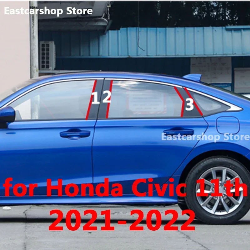 For Honda Civic 11th 2021 2022 2023 Car Middle Window B C Center Pillar Sticker PC Decorative Central Frame Strip Accessories
For Honda Civic 11th 2021 2022 2023 Car Middle Window B C Center Pillar Sticker PC Decorative Central Frame Strip Accessories