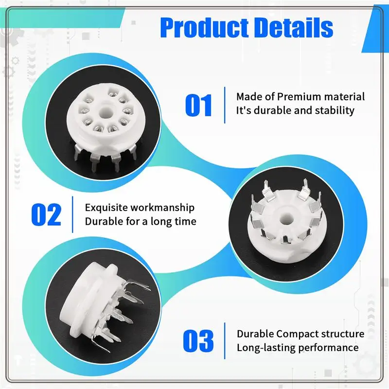 Reliable-10PCS PCB 9Pin B9A Vacuum Tube Socket Audio HIFI DIY Amps For 12AX7 12AU7 12AT7 ECC81 ECC82 ECC83,10PCS PCB 9Pi
Reliable-10PCS PCB 9Pin B9A Vacuum Tube Socket Audio HIFI DIY Amps For 12AX7 12AU7 12AT7 ECC81 ECC82 ECC83,10PCS PCB 9Pi