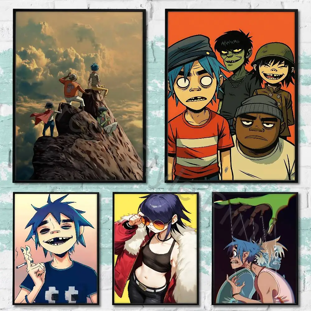 V-Virtual Band G-Gorillaz Mountain Club Bar Paper Vintage Poster Wall Art Painting Bedroom Study Stickers
V-Virtual Band G-Gorillaz Mountain Club Bar Paper Vintage Poster Wall Art Painting Bedroom Study Stickers