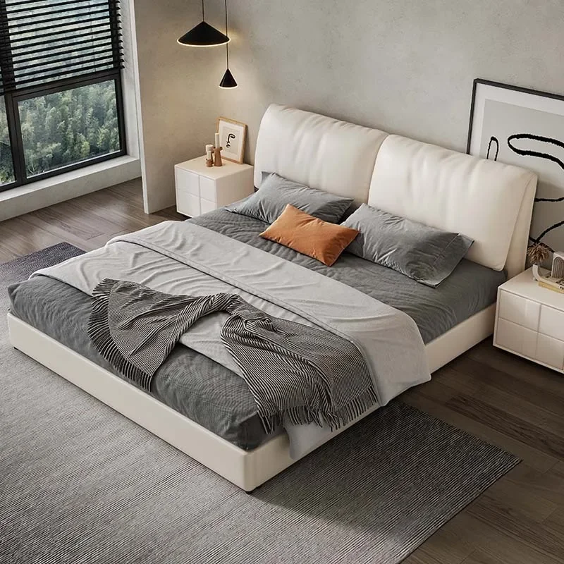 King Size Marriage Bed Nordic Luxury Leather Wood Bedroom Bed Multifunctional Storage Cama De Casal Luxuosa Modern Furniture
King Size Marriage Bed Nordic Luxury Leather Wood Bedroom Bed Multifunctional Storage Cama De Casal Luxuosa Modern Furniture