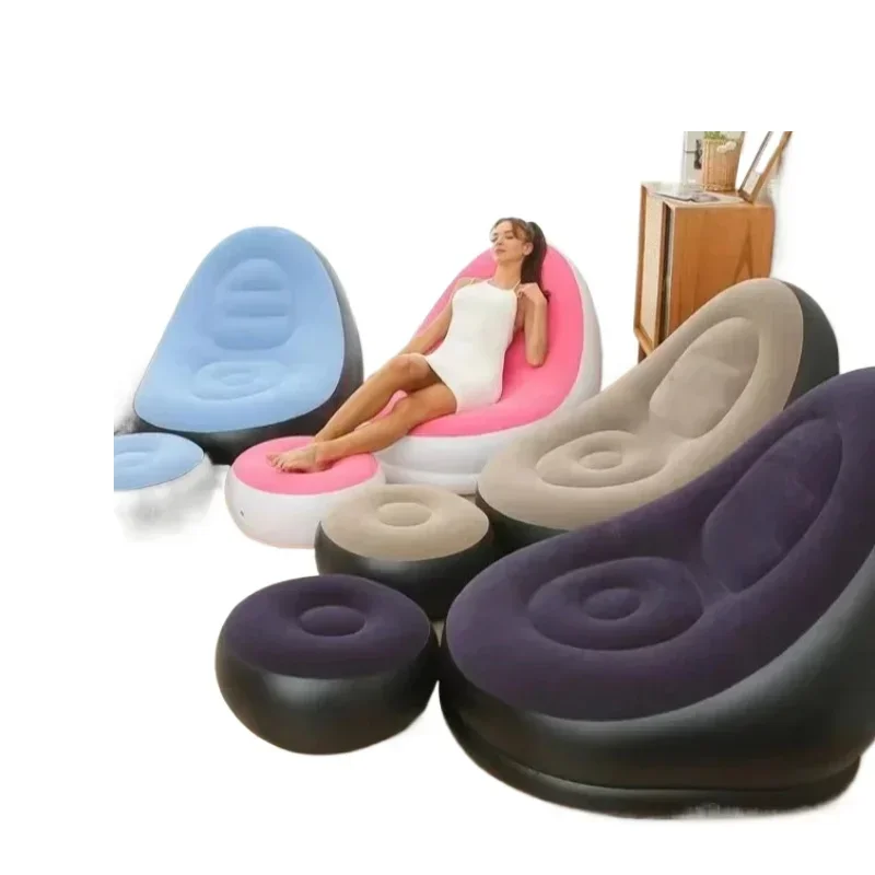 New Thick Inflatable Sofa Lazy Sofa With Footstool Foldable portable creative loun chair optional color spot home furnishing
New Thick Inflatable Sofa Lazy Sofa With Footstool Foldable portable creative loun chair optional color spot home furnishing