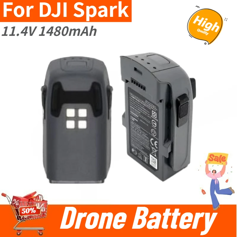 11.4V 1480mAh High Quality Battery For DJI Spark Drone Brand New Replacement Battery
11.4V 1480mAh High Quality Battery For DJI Spark Drone Brand New Replacement Battery