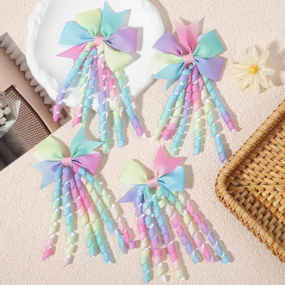36pc Baby Girl Rainbow Color Glitter Ribbon Bow Hair Clips 3 Inch Long Tassel Barrettes Kids Hair Accessories Bulk
36pc Baby Girl Rainbow Color Glitter Ribbon Bow Hair Clips 3 Inch Long Tassel Barrettes Kids Hair Accessories Bulk