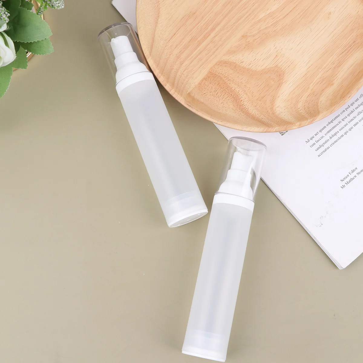 3pcs 50Ml Frosted Vacuum Pump Bottle Empty Lotion Container Leakproof Dispenser For Travel Portable Serum Storage
3pcs 50Ml Frosted Vacuum Pump Bottle Empty Lotion Container Leakproof Dispenser For Travel Portable Serum Storage