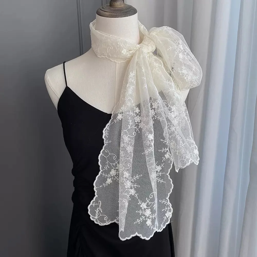 Korean sweet princess style embroidered lace ribbon wide version long decorative scarf women's super beautiful crescent edge sca
Korean sweet princess style embroidered lace ribbon wide version long decorative scarf women's super beautiful crescent edge sca