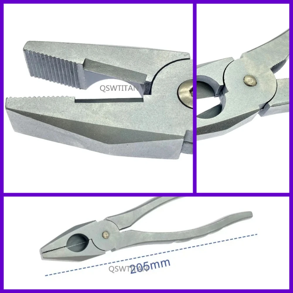 QSWTITAN 1pc Orthopedics Nice Flat Nose Pliers with Serrated Jaws Veterinary Orthopedics Surgical Instruments
QSWTITAN 1pc Orthopedics Nice Flat Nose Pliers with Serrated Jaws Veterinary Orthopedics Surgical Instruments