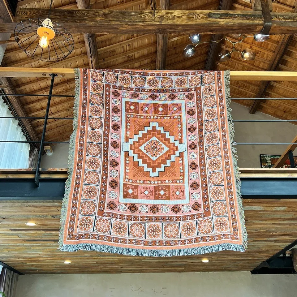 Handmade Woven Fringed Throw Blanket, Sofa Couch Blanket, Bohemian Tapestry Wall Hanging, Home Decorative Blanket, Picnic Mat
Handmade Woven Fringed Throw Blanket, Sofa Couch Blanket, Bohemian Tapestry Wall Hanging, Home Decorative Blanket, Picnic Mat