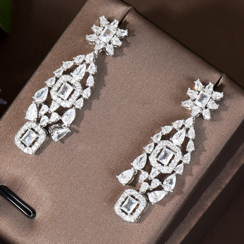 HIBRIDE New Trendy Square Drop Earrings For Women Wedding Party Indian Dubai Bridal Jewelry boucle d'oreille femme Gifts E-521
HIBRIDE New Trendy Square Drop Earrings For Women Wedding Party Indian Dubai Bridal Jewelry boucle d'oreille femme Gifts E-521