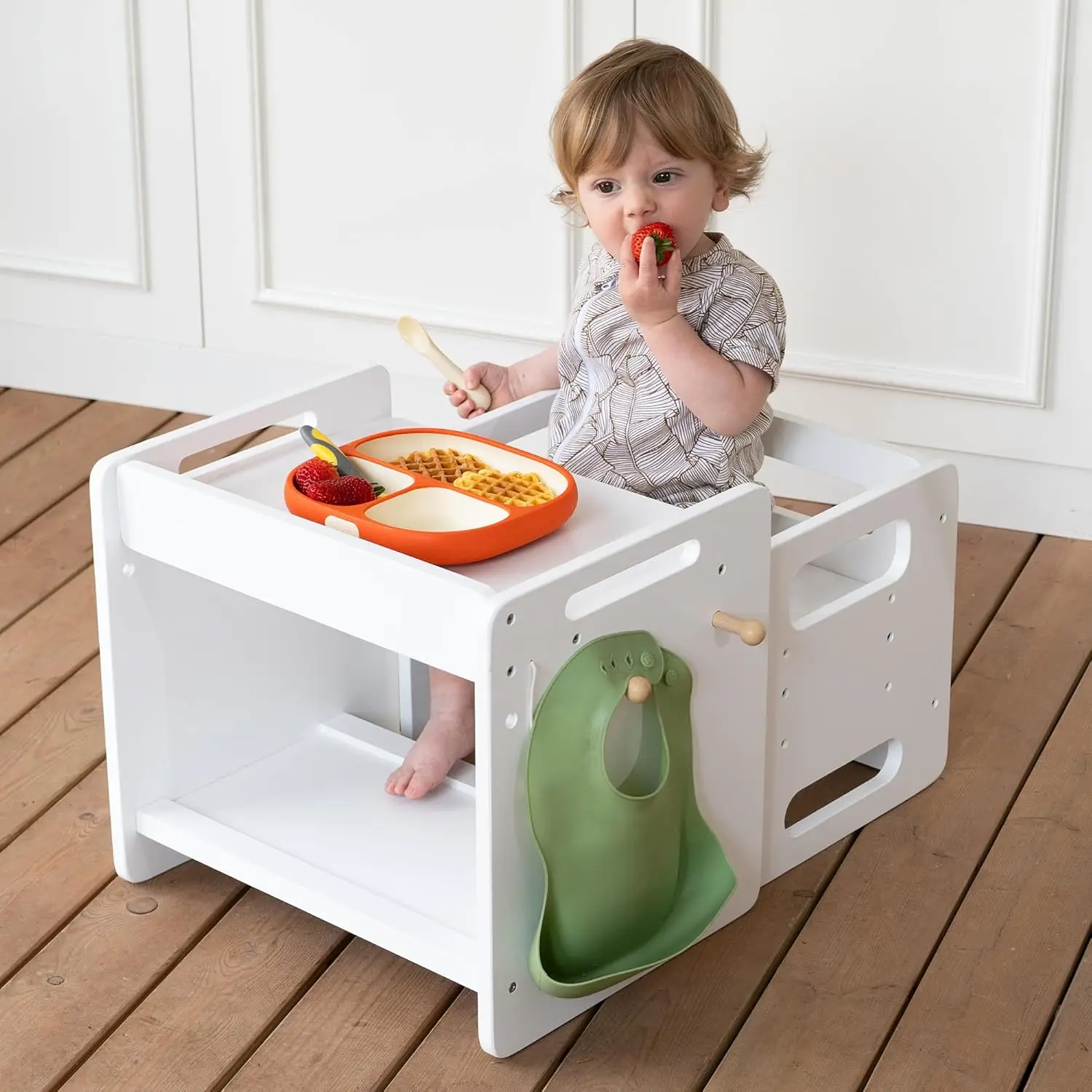 Adjustable Toddler Table and Chair Set for Mealtime, Learning, and Play in White
Adjustable Toddler Table and Chair Set for Mealtime, Learning, and Play in White