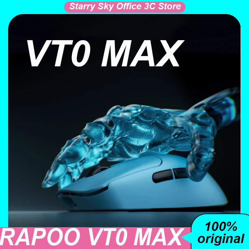  RAPOO VT0 MAX Wireless Mouse Lightweight Dual Mode 2.4G 8K PAW3950 Long-endurance Ergonomic PC Esports Laptop Gaming Mice
RAPOO VT0 MAX Wireless Mouse Lightweight Dual Mode 2.4G 8K PAW3950 Long-endurance Ergonomic PC Esports Laptop Gaming Mice