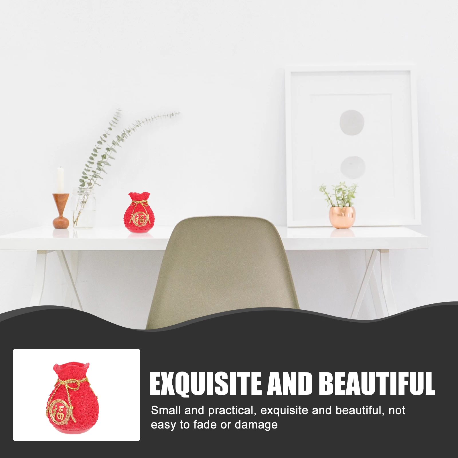 Red Money Bag Decor Resin Lucky Bag Ornament for Home Car Desktop Cabinet Decoration Creative Small Fortune Gift Unique Craft
Red Money Bag Decor Resin Lucky Bag Ornament for Home Car Desktop Cabinet Decoration Creative Small Fortune Gift Unique Craft