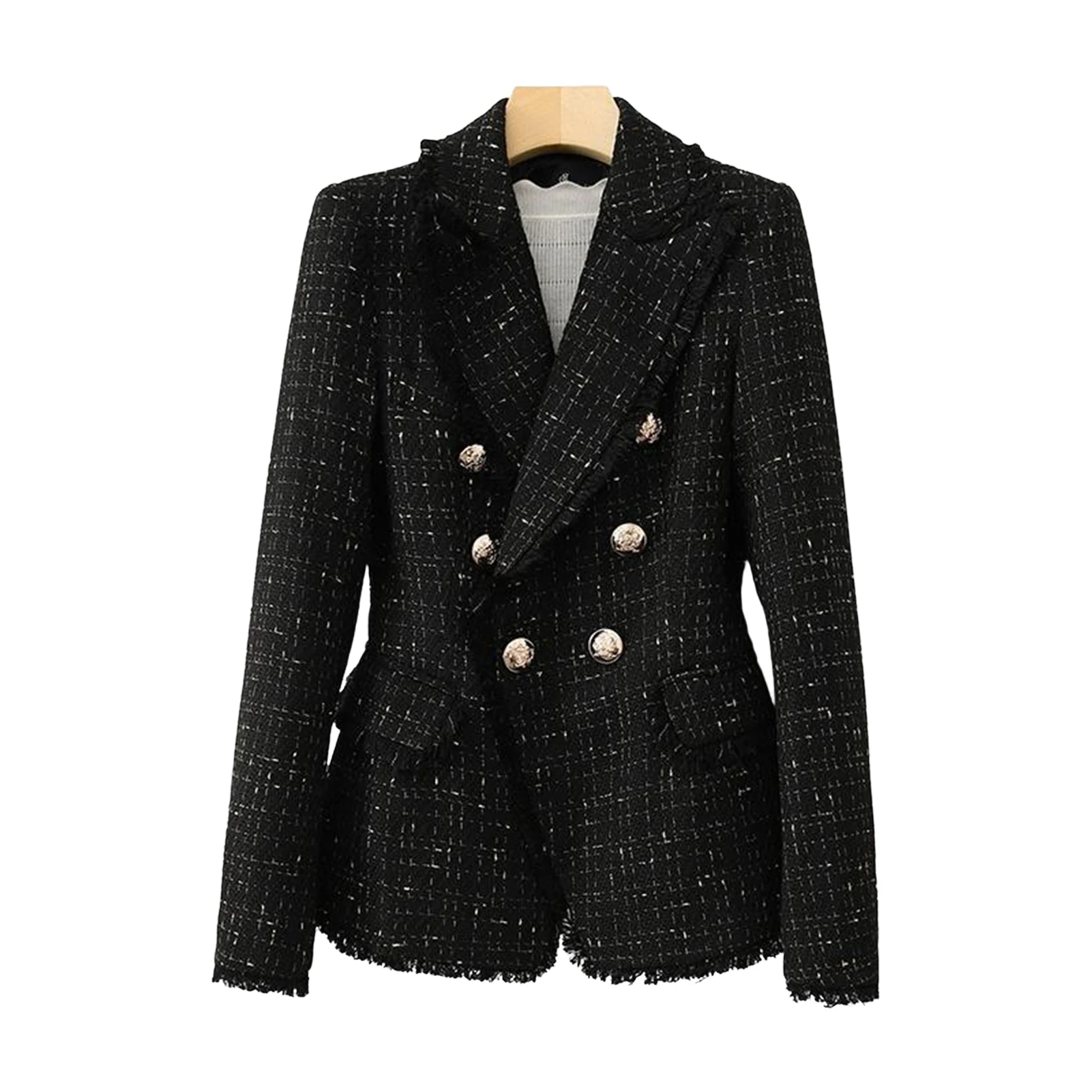 Women's Casual Jacket Long Sleeve Slim Fit Lapel Button Down Jacket with Pockets for Casual Wear Business Meeting
Women's Casual Jacket Long Sleeve Slim Fit Lapel Button Down Jacket with Pockets for Casual Wear Business Meeting