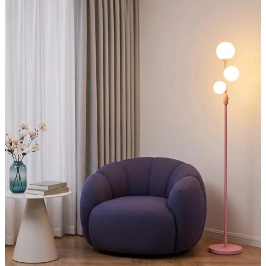Modern Globe Floor Lamp with Frosted Glass Shade and LED Bulbs Dimmable Elegant Standing Lamp with Feet Pedal Tall Pole Lamp fo
Modern Globe Floor Lamp with Frosted Glass Shade and LED Bulbs Dimmable Elegant Standing Lamp with Feet Pedal Tall Pole Lamp fo