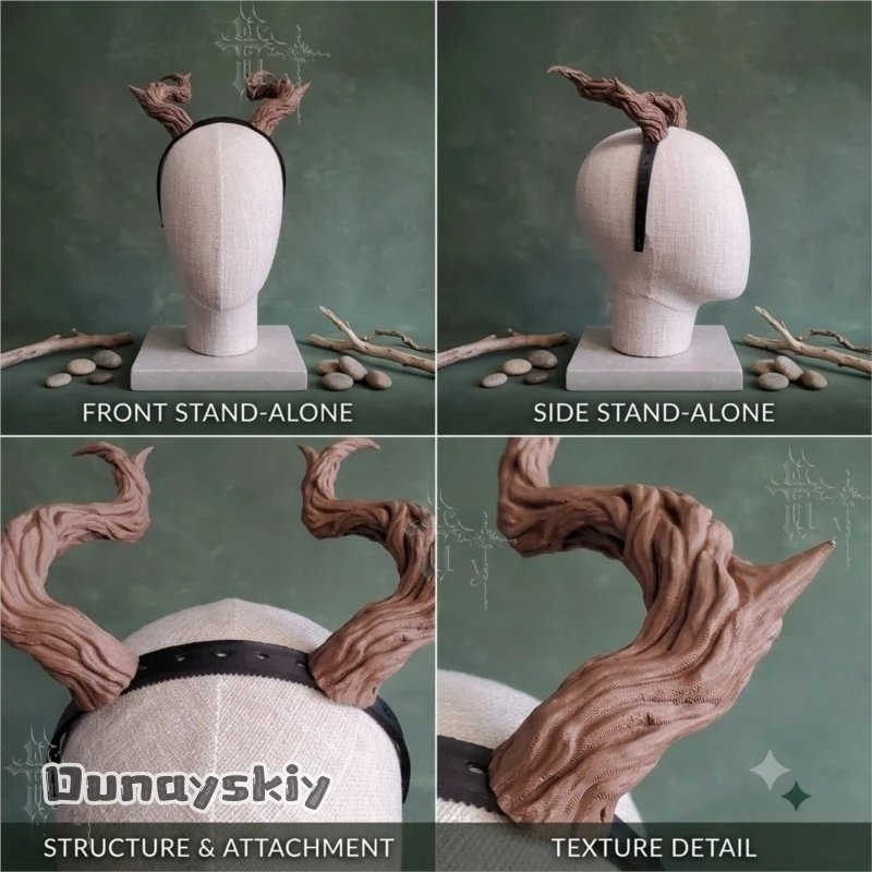 Twisted Branch Satyr Horn Headband Brown Woodland Spirit Cosplay Headwear For Medieval Fantasy Halloween Anime Roleplay Party
Twisted Branch Satyr Horn Headband Brown Woodland Spirit Cosplay Headwear For Medieval Fantasy Halloween Anime Roleplay Party