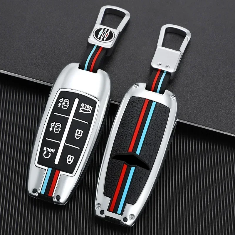 Zinc Alloy + Silicone Car Key Case Cover For Hyundai Genesis G80 GV70 GV80 2019 2020 2021 2022 TPU 4 6 8 Buttons Remote Holder
Zinc Alloy + Silicone Car Key Case Cover For Hyundai Genesis G80 GV70 GV80 2019 2020 2021 2022 TPU 4 6 8 Buttons Remote Holder