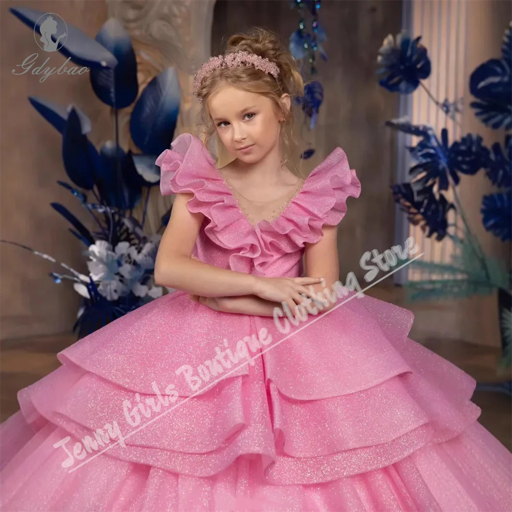 Costumes Pink Fluffy Flower Girl Dress Wedding Kids Birthday Party Beauty Pageant Ball Formal Occasions Evening Gown
Costumes Pink Fluffy Flower Girl Dress Wedding Kids Birthday Party Beauty Pageant Ball Formal Occasions Evening Gown
