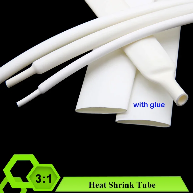 1~20M 3:1 Glue Heat Shrink Tube White 1.6/2.4/3.2/4.8/6.4/7.9~39mm Heat Shrinkable Sleeving Sheath Electrical Cable Cover Case
1~20M 3:1 Glue Heat Shrink Tube White 1.6/2.4/3.2/4.8/6.4/7.9~39mm Heat Shrinkable Sleeving Sheath Electrical Cable Cover Case