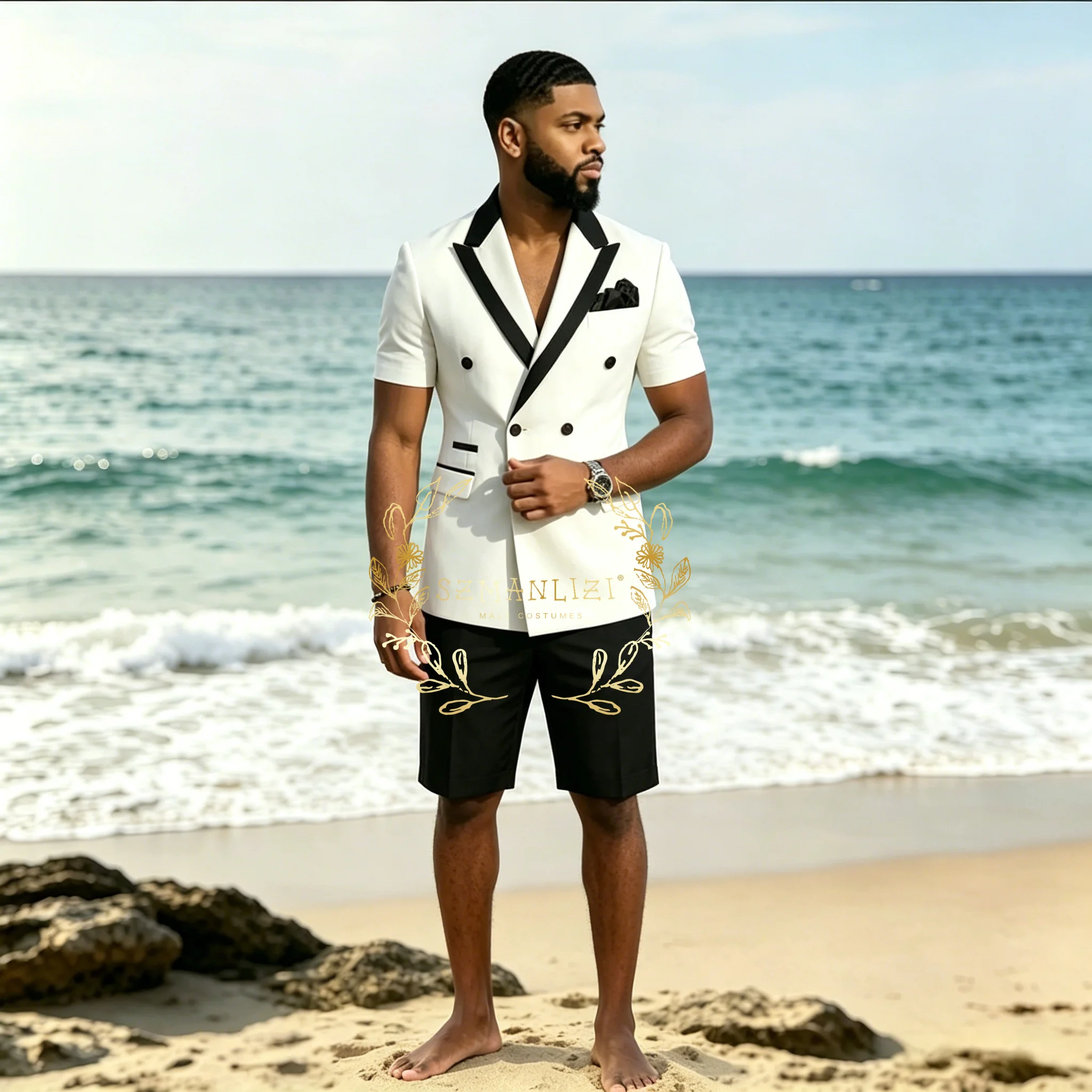 Casual Double Breasted Formal Men Suits Costume Homme Prom Terno Masculino Groom Blazer Wedding Summer Jacket Short Pants
Casual Double Breasted Formal Men Suits Costume Homme Prom Terno Masculino Groom Blazer Wedding Summer Jacket Short Pants