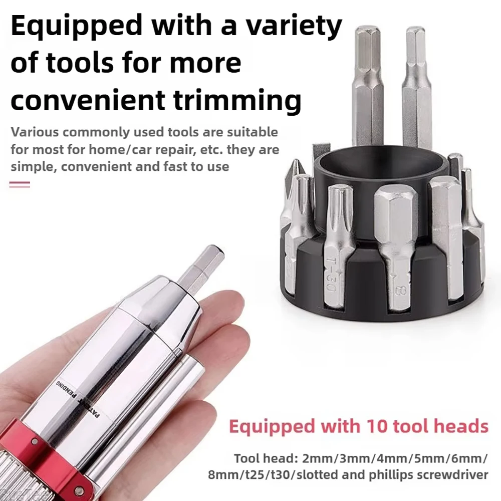 Portable 3-10N.m Torque Wrench Bicycle Repair Tool Adjustable Combination Screwdriver for Riding Equipment
Portable 3-10N.m Torque Wrench Bicycle Repair Tool Adjustable Combination Screwdriver for Riding Equipment