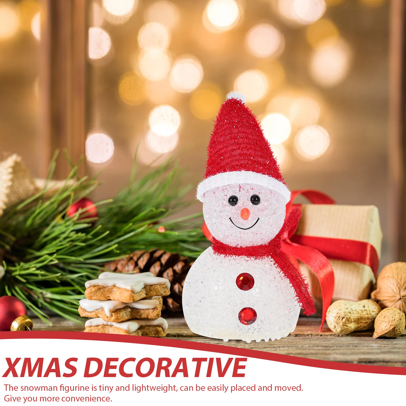 Led Snowman Lamp Christmas Decoration Desktop Night Light Festive Gift Home Party Xmas Tabletop Small Lamp Ornament 
Led Snowman Lamp Christmas Decoration Desktop Night Light Festive Gift Home Party Xmas Tabletop Small Lamp Ornament