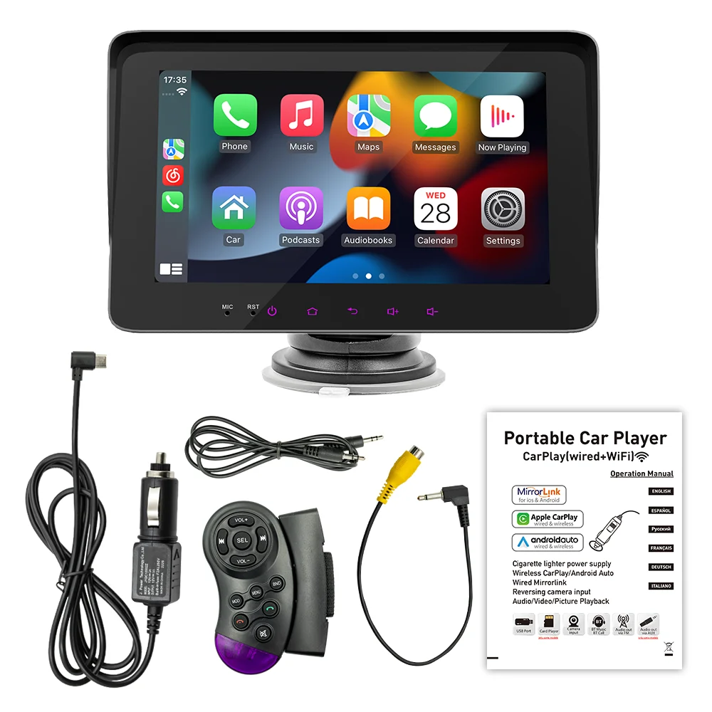 PND Mp5 Player Portable 7 Inch Touchscreen CarPlay Airplay Android Auto Car Radio Monitor with TV USB
PND Mp5 Player Portable 7 Inch Touchscreen CarPlay Airplay Android Auto Car Radio Monitor with TV USB