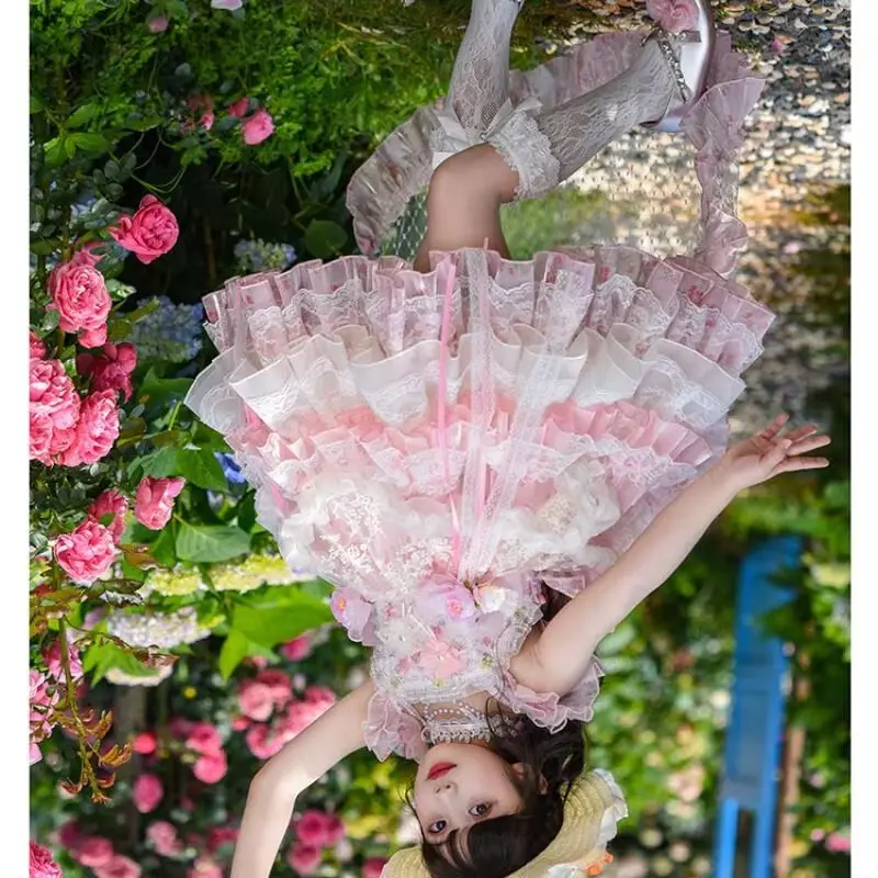 Girl suspender Lolita flower mesh dress girl sweet princess dress summer new tutu skirt children fashion sweet party dress group
Girl suspender Lolita flower mesh dress girl sweet princess dress summer new tutu skirt children fashion sweet party dress group