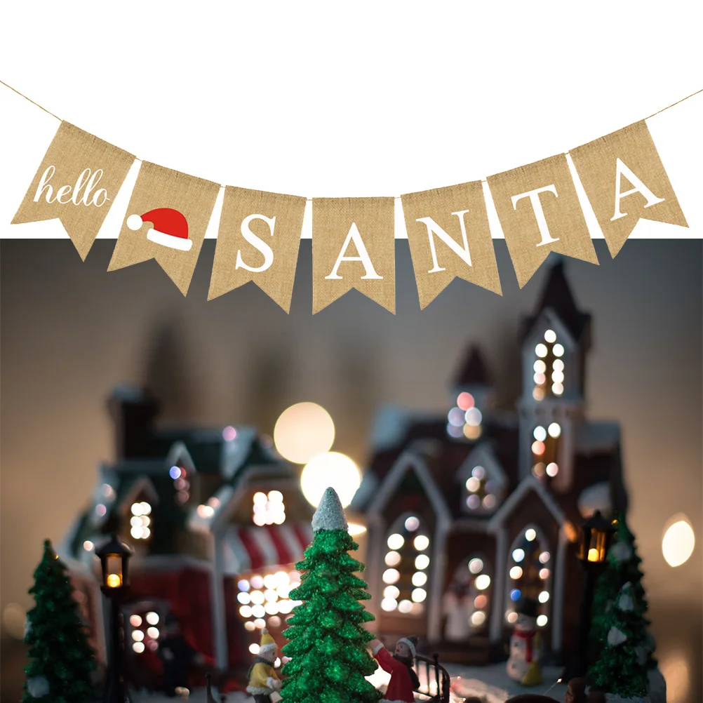 Letters Christmas Banner Linen Burlap Swallowtail Pull Flag Party Decoration Holiday Ornament Banner
Letters Christmas Banner Linen Burlap Swallowtail Pull Flag Party Decoration Holiday Ornament Banner