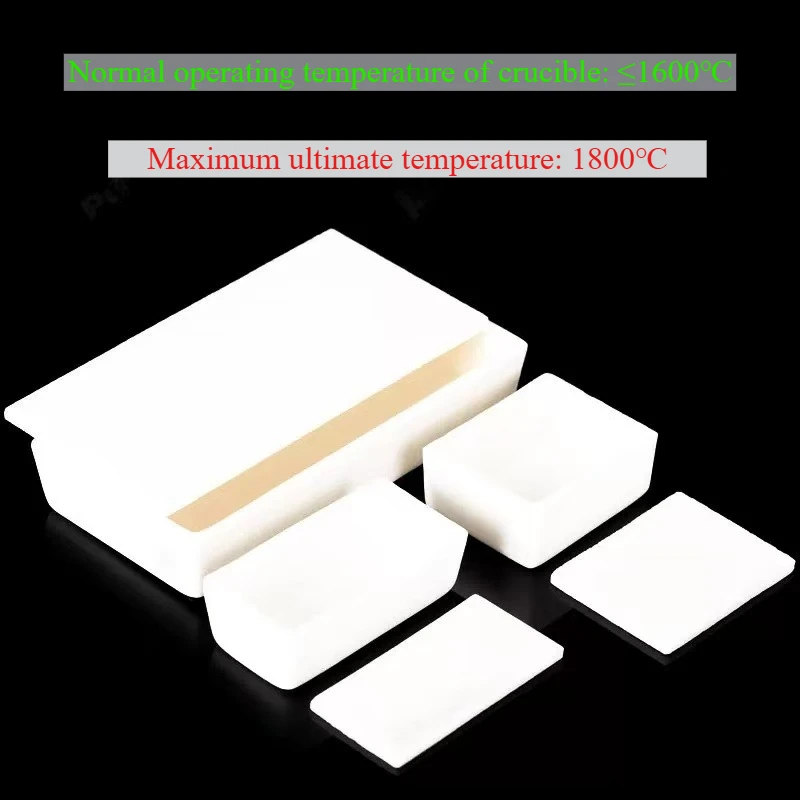 60-510ml Large Capacity 99% Alumina Square Crucible with Lid, High Temperature Resistant for Muffle Furnace and Tube Furnace
60-510ml Large Capacity 99% Alumina Square Crucible with Lid, High Temperature Resistant for Muffle Furnace and Tube Furnace
