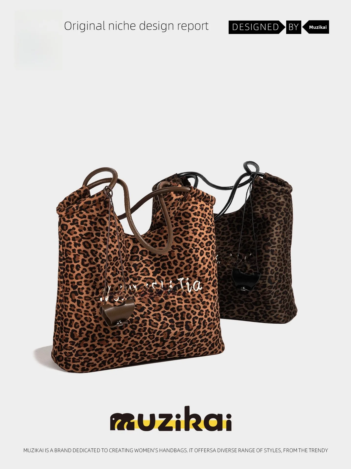 MuziKai Large Capacity Women's Tote Bag 2026 New Style Commute Work Single Shoulder Leopard Print Design Handbag Casual Simpl...
MuziKai Large Capacity Women's Tote Bag 2026 New Style Commute Work Single Shoulder Leopard Print Design Handbag Casual Simpl...
