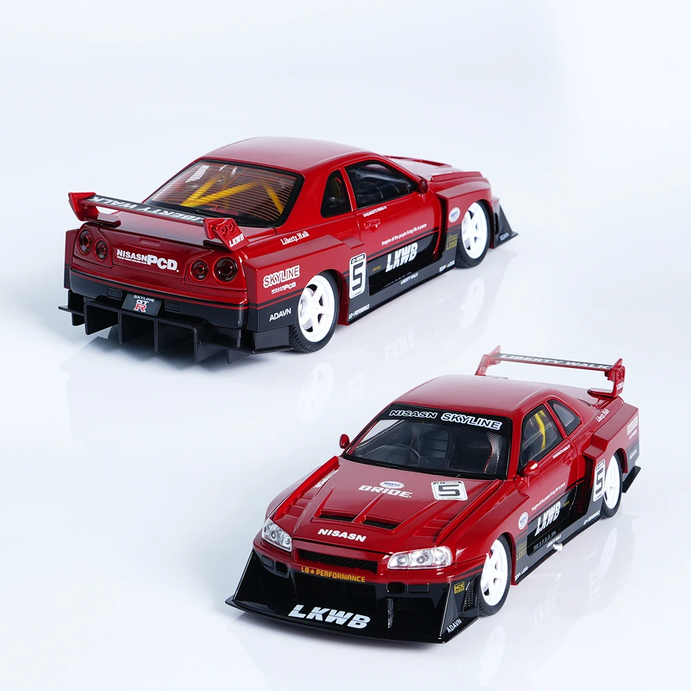 Aluminum die-cast toy car, 1:24 GTR Skyline car model, car model, high-quality car model gift for boys
Aluminum die-cast toy car, 1:24 GTR Skyline car model, car model, high-quality car model gift for boys