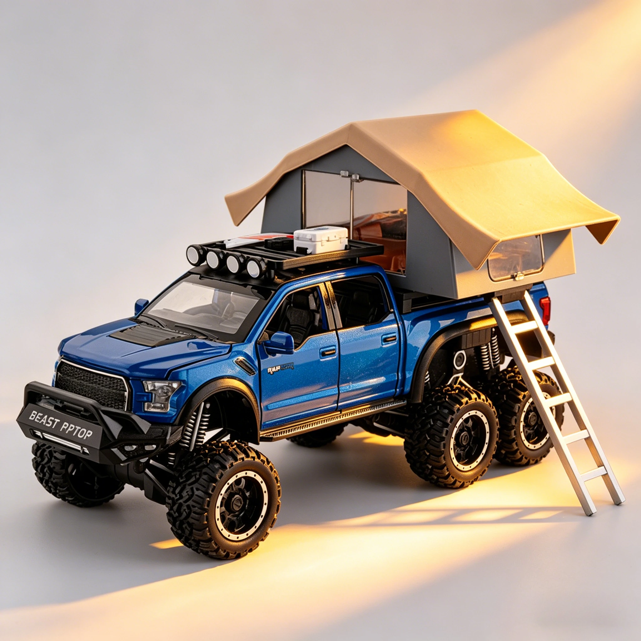 Масштабная модель пикапа Ford F-150 Raptor 1:24, внедорожный кемпер, металлическая литая модель из сплава, со звуком и светом, серия игрушек и подарков для детей
Масштабная модель пикапа Ford F-150 Raptor 1:24, внедорожный кемпер, металлическая литая модель из сплава, со звуком и светом, серия игрушек и подарков для детей