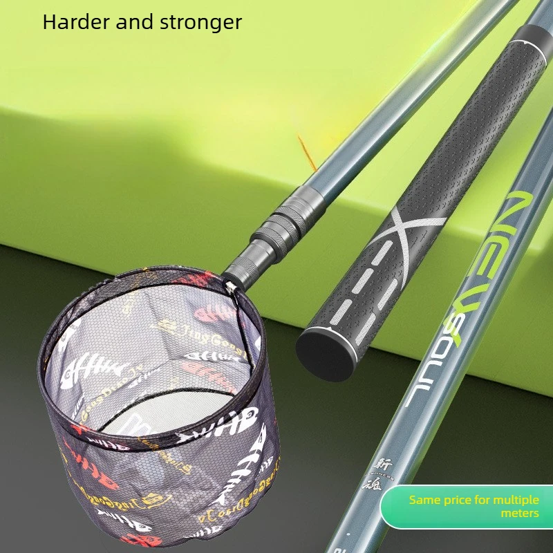 Xin Hun Landing Net Set Ultra Light Hard Carbon Telescopic Foldable Pole Strong Load Capacity Stiff Backbone for Fishing
Xin Hun Landing Net Set Ultra Light Hard Carbon Telescopic Foldable Pole Strong Load Capacity Stiff Backbone for Fishing