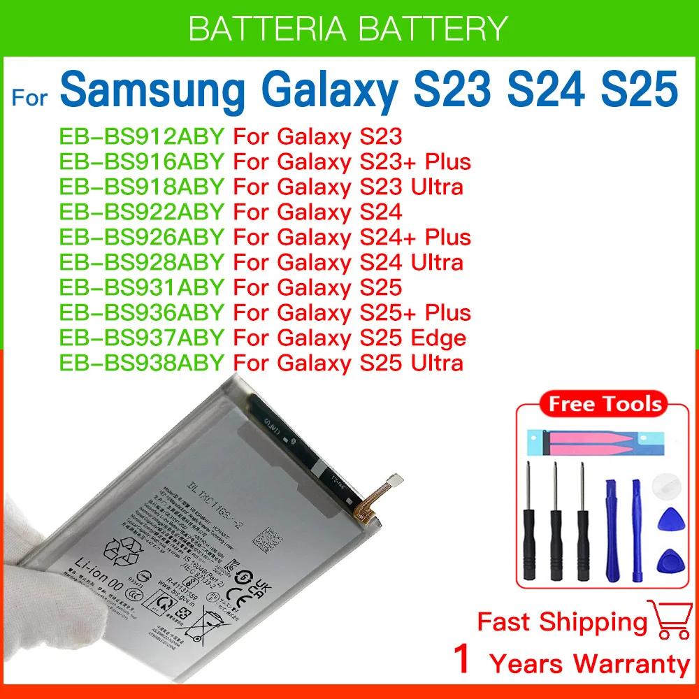 Brand New Battery For Samsung For Samsung Galaxy S23/S23 Ultra/S23Ultra/S24/S24 Plus/S24 Ultra/S25/S25 Plus/S25 Ultra batteries
Brand New Battery For Samsung For Samsung Galaxy S23/S23 Ultra/S23Ultra/S24/S24 Plus/S24 Ultra/S25/S25 Plus/S25 Ultra batteries