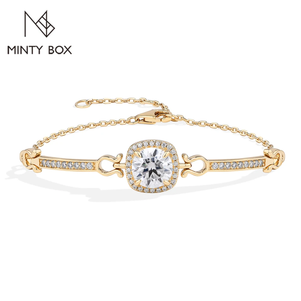 MINTYBOX Moissanite Bracelets for Women S925 Sterling Silver Lab Diamond Cusion Shape Adjustable 19cm Wedding Fine Jewelry
MINTYBOX Moissanite Bracelets for Women S925 Sterling Silver Lab Diamond Cusion Shape Adjustable 19cm Wedding Fine Jewelry