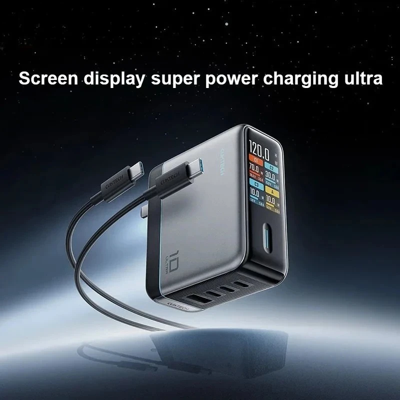 Быстрое зарядное устройство Youpin 10 Super Electric Energy Charger PD3.0 Ultra-120W GaN с несколькими портами, быстрое зарядное устройство с TFT-экраном, адаптер питания
Быстрое зарядное устройство Youpin 10 Super Electric Energy Charger PD3.0 Ultra-120W GaN с несколькими портами, быстрое зарядное устройство с TFT-экраном, адаптер питания