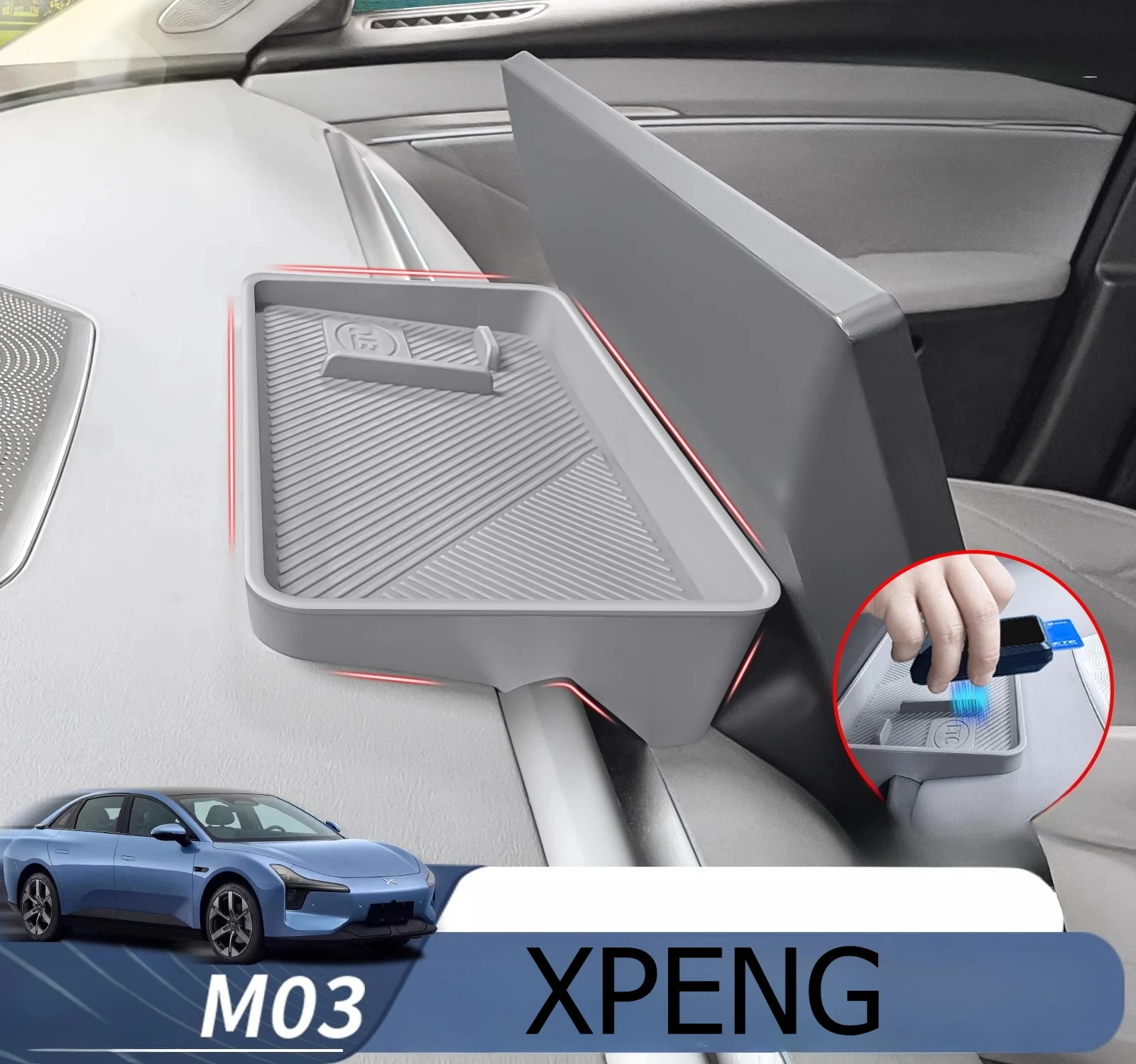 Для Xpeng MONA M03 за коробкой для хранения экрана, оригинальный цвет автомобиля, автомобильные аксессуары для интерьера, принадлежности для модификации
Для Xpeng MONA M03 за коробкой для хранения экрана, оригинальный цвет автомобиля, автомобильные аксессуары для интерьера, принадлежности для модификации