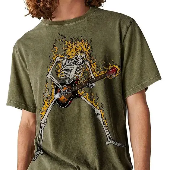 Authentic Vintage Style Unisex Tees Custom Washed Cotton Shirts for Everyone, with Skulls Flames Designs, Cool, Edgy Trend
Authentic Vintage Style Unisex Tees Custom Washed Cotton Shirts for Everyone, with Skulls Flames Designs, Cool, Edgy Trend