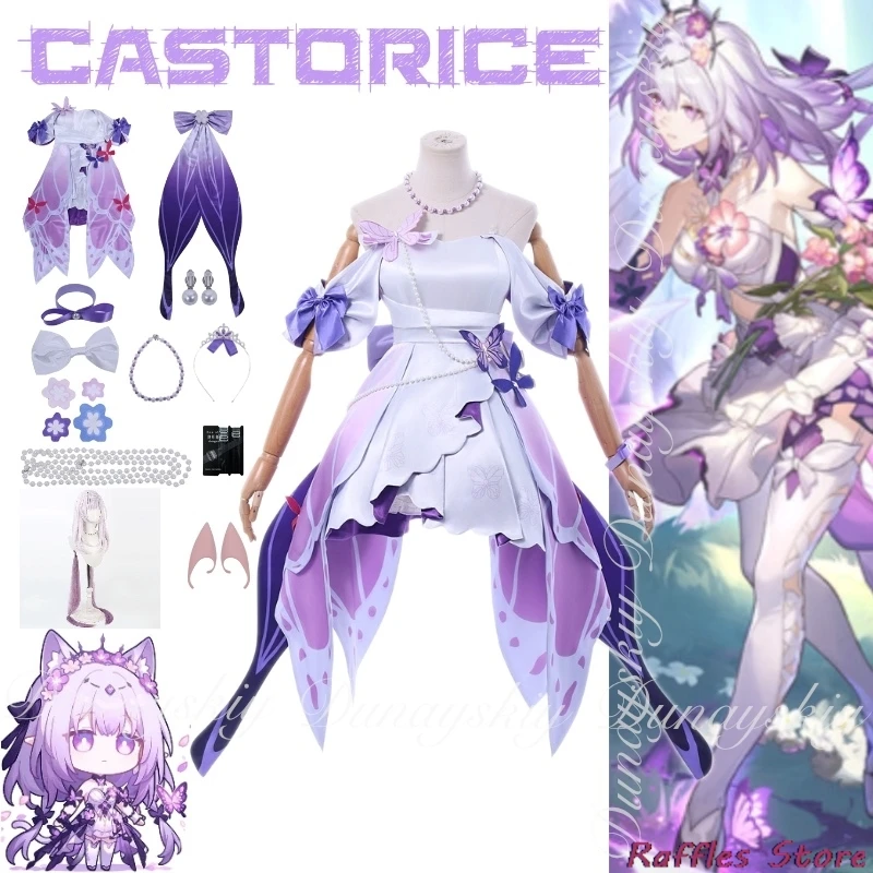 Honkai: Star Rail Game Castorice One Character The Styx Daughter The Golden Seed с концертным платьем Косплей Костюм Игра Все комплекты
Honkai: Star Rail Game Castorice One Character The Styx Daughter The Golden Seed с концертным платьем Косплей Костюм Игра Все комплекты