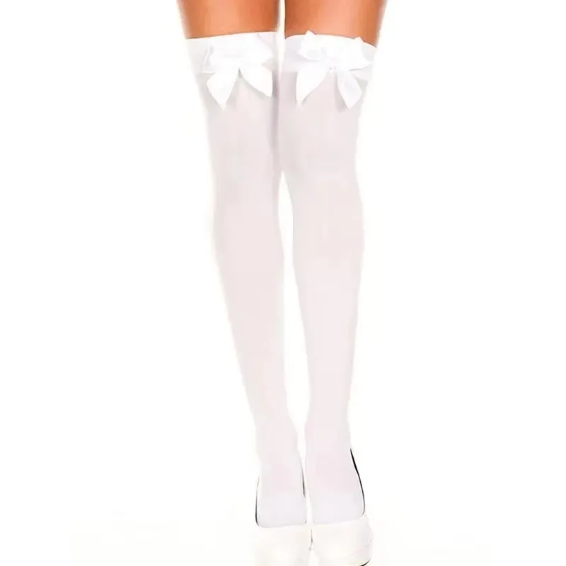 Thin Ribbon Bowknot Thigh High Stockings Ladies Sexy Wild Sweet Student Summer Cute White Fashion Fun Over The Knee
Thin Ribbon Bowknot Thigh High Stockings Ladies Sexy Wild Sweet Student Summer Cute White Fashion Fun Over The Knee