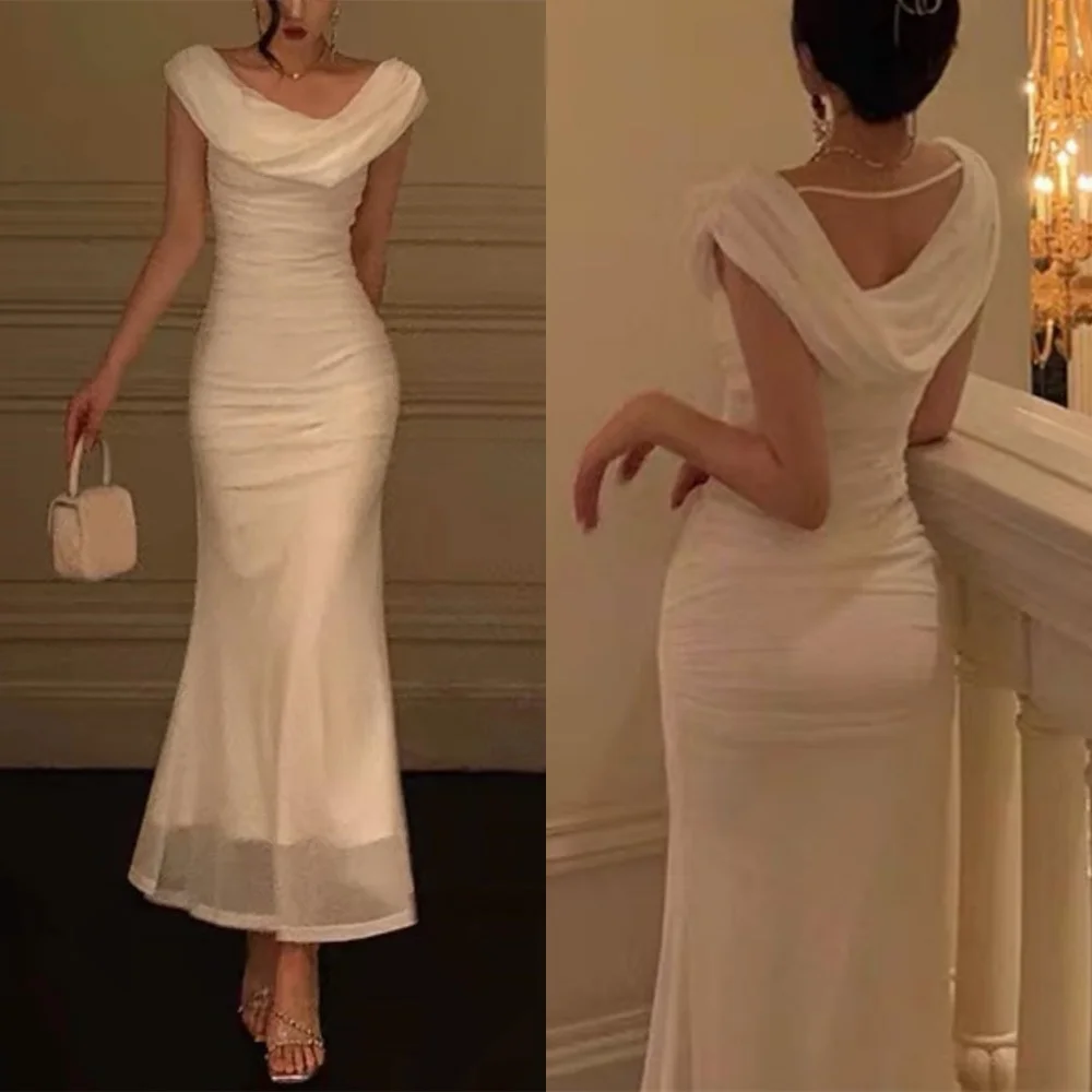 Customized Temperament Ivory Chiffon Evening Dress Exquisite Strapless Cap Sleeve Sleeveless Mermaid Bespoke Occasion
Customized Temperament Ivory Chiffon Evening Dress Exquisite Strapless Cap Sleeve Sleeveless Mermaid Bespoke Occasion