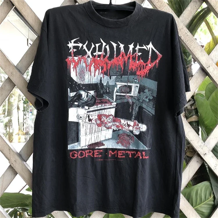 2025 New Cotton Exhumed Rock Band's Heavy Metal Oldschool Short-sleeved American Street Fashion T-shirt for Men
2025 New Cotton Exhumed Rock Band's Heavy Metal Oldschool Short-sleeved American Street Fashion T-shirt for Men