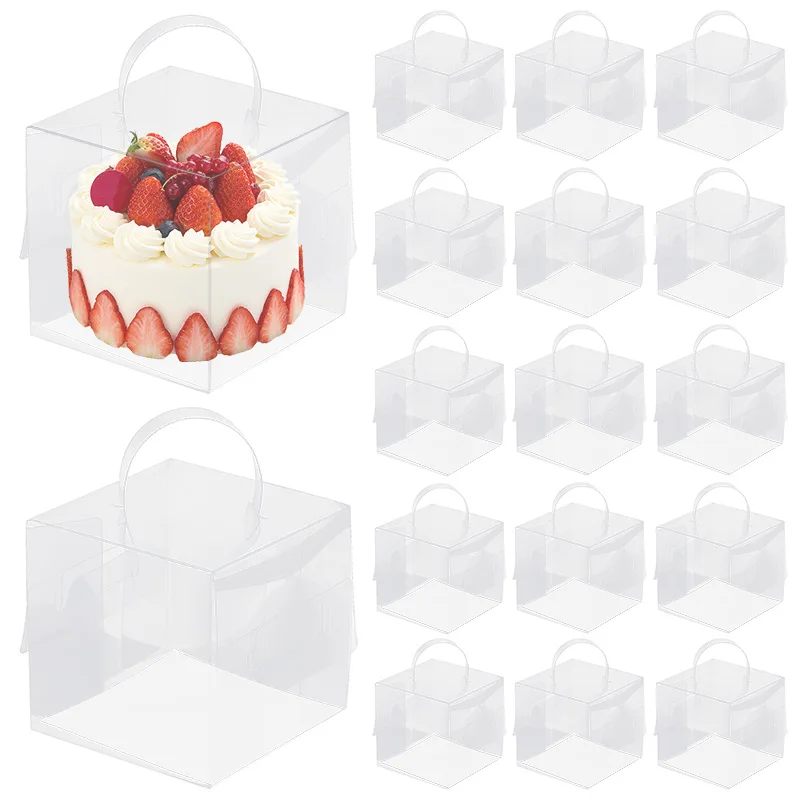 5/2Pcs Cake Packaging Box with Handle Transparent Dessert Gift Wrap Box Cupcake Container Wedding Birthday Party Decor Supplies
5/2Pcs Cake Packaging Box with Handle Transparent Dessert Gift Wrap Box Cupcake Container Wedding Birthday Party Decor Supplies