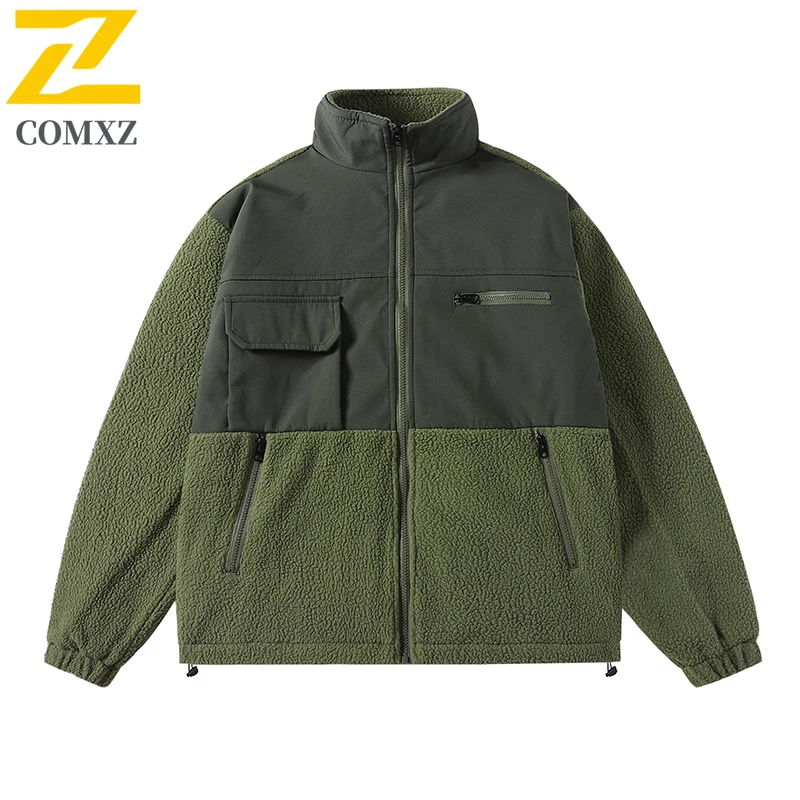 Street Casual Cotton Outerwear Featuring Men's Travel Parka with Sherpa Stand Collar Jacket Design for Cold and Wind Protection
Street Casual Cotton Outerwear Featuring Men's Travel Parka with Sherpa Stand Collar Jacket Design for Cold and Wind Protection