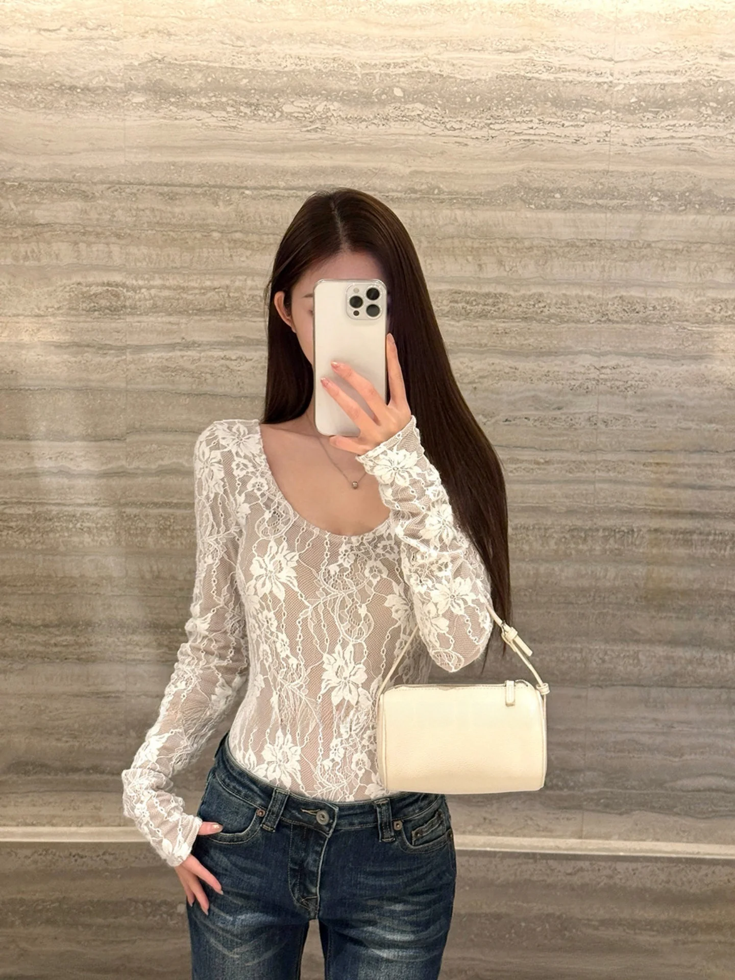 Sexy Faion Slim Fit Suit Women Pure Desire Design Spicy Girl Sle Slimming Lace U Collar Long Sve Top
Sexy Faion Slim Fit Suit Women Pure Desire Design Spicy Girl Sle Slimming Lace U Collar Long Sve Top
