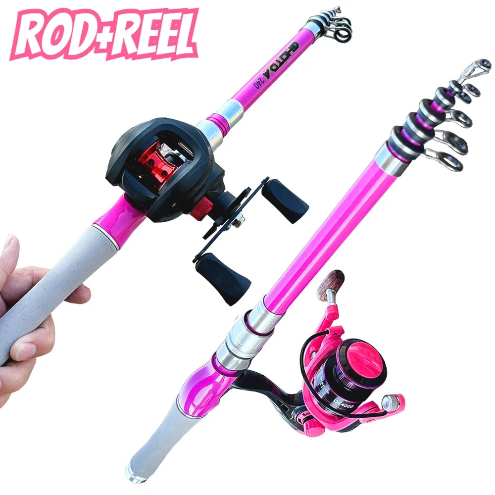 GHOTDA 1.5m1.8m 2.1m 2.4m Fishing Rod and Reel Combo Set Telescopic Carbono Fiber Rods Spinning Reel Casting Wheel Left/Right
GHOTDA 1.5m1.8m 2.1m 2.4m Fishing Rod and Reel Combo Set Telescopic Carbono Fiber Rods Spinning Reel Casting Wheel Left/Right