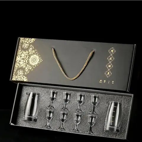 Glass white wine glass wine dispenser one cup bullet cup wine glass wine set gift box set
