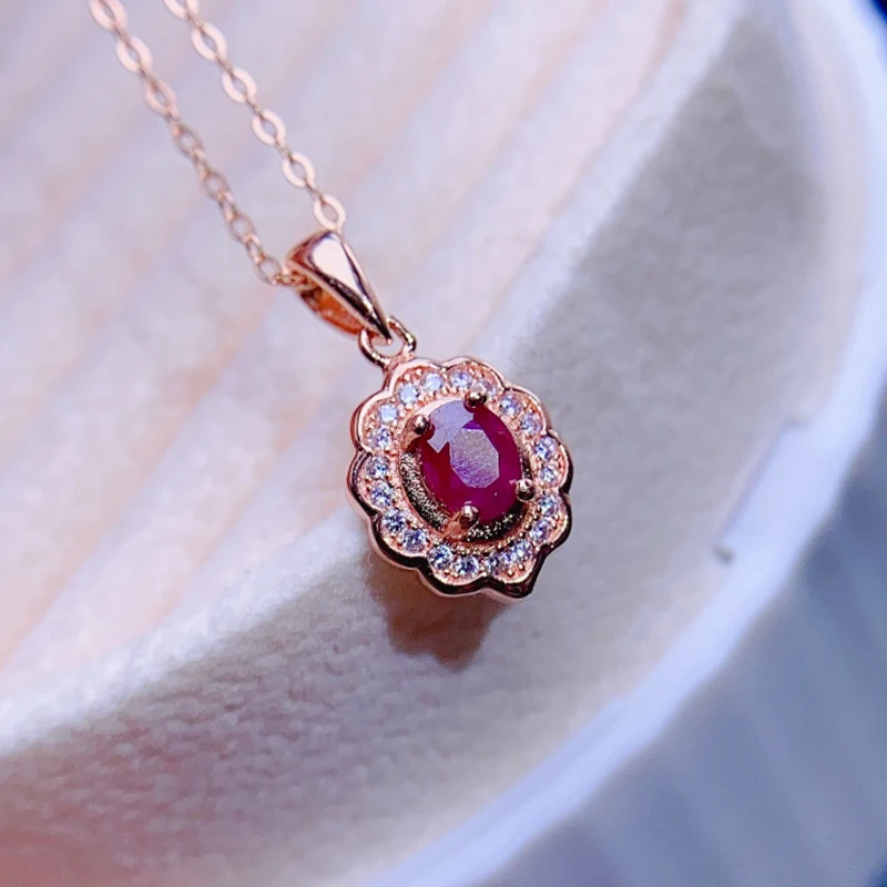 Женское ожерелье с подвеской из серебра 925 пробы, с натуральным Рубином
Женское ожерелье с подвеской из серебра 925 пробы, с натуральным Рубином